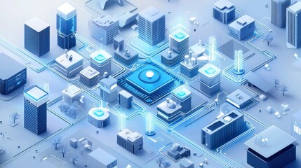 City technology illustration
