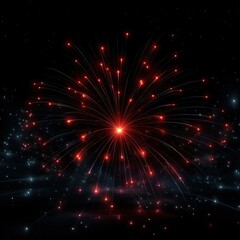 Fireworks display against a night sky