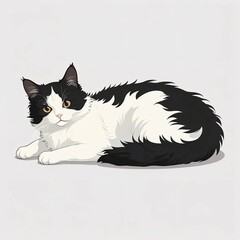 まったりとしたラパーマ猫