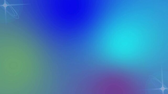 Gradien Neon Biru dan Putih Cerah Berkilau Sederhana Minimalis video 4k