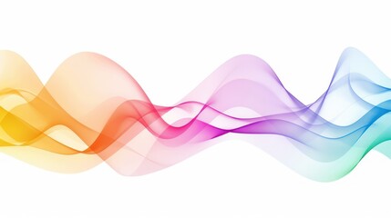 Abstract Colorful Waves Background