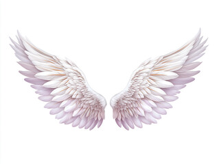 Obraz premium Graceful angel wings with delicate feather details, perfect for artistic and spiritual themes