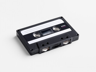Fototapeta premium Vintage audio cassette resting on a clean surface showcasing retro design and nostalgic appeal in a modern setting