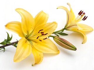 yellow lily flower