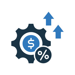 Efficiency Ratio mixed color icon