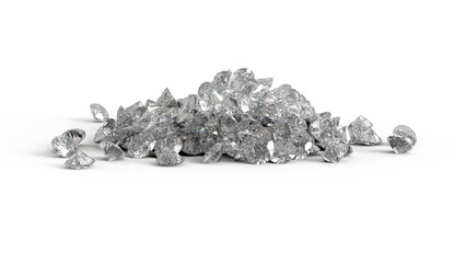 レンダリングされたダイアモンド　CG	
