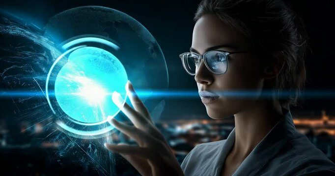 Data Engineer Visualizes Hologram