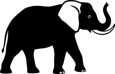 Fototapeta premium Elephant Silhouette 