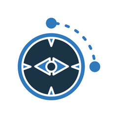 Azimuth mixed color icon