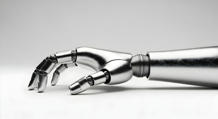 Fototapeta premium Robot, Robotic, Hand, Robotic Hand Reaching Out