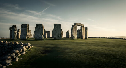 Avebury, Stone circle, Stonehenge, Avebury Stone Circle at Sunrise