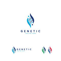 Stylish, modern  design of a double helix.