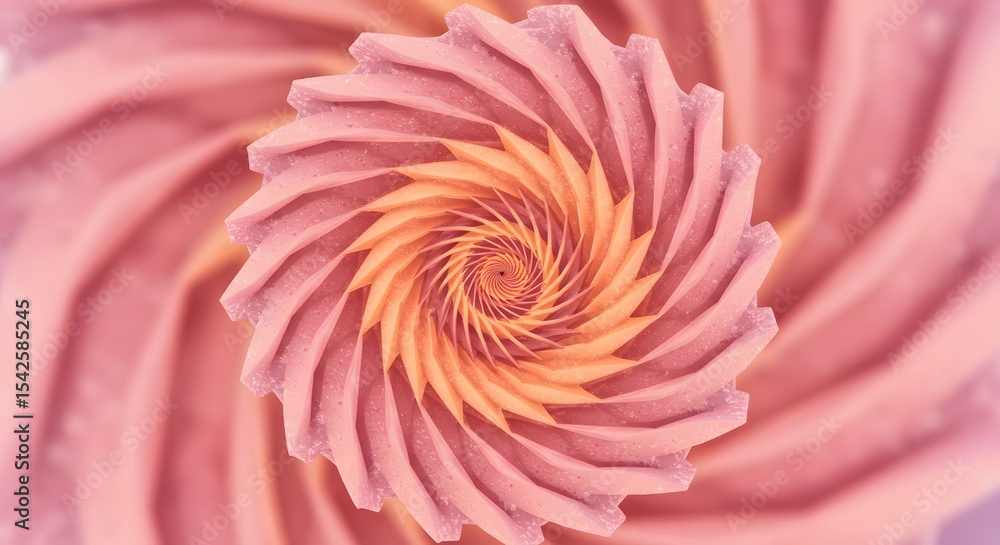 Poster abstract swirl background with repeating patterns in warm tones calmly evoking a sense of peace and 
