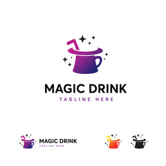 Colorful  design for a magical drink.
