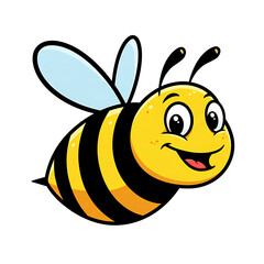 Fototapeta premium Cartoon illustration of bee