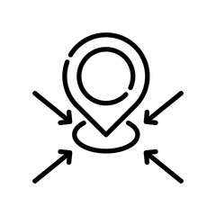 Coordinate line icon