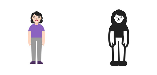 Standing Person Pale Purple © Mehr