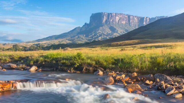Mount Roraima in Venezuela, South America