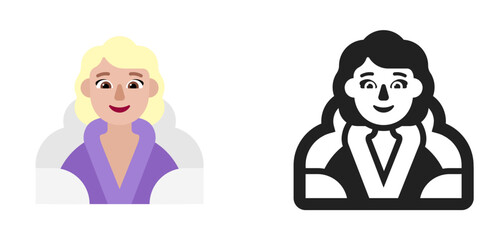 Person in Steam Bath Light Purple