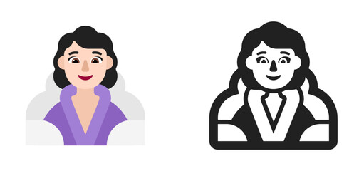 Person in Steam Bath Pale Purple