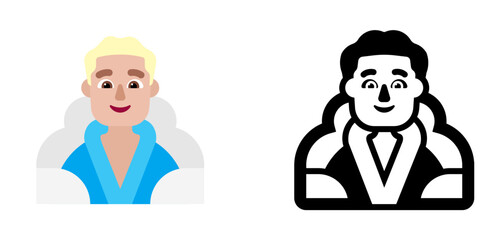 Person in Steam Bath Light Blue