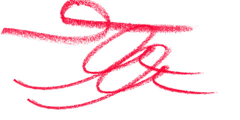 Minimal red swoop stroke with hand-drawn texture &ndash; elegant curved brush line for clean digital designs, abstract sketch elements or minimalist vector artwork &ndash; transparent background

