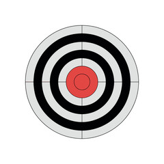Bullseye Target Board Vector | Aim and Focus Concept Illustration