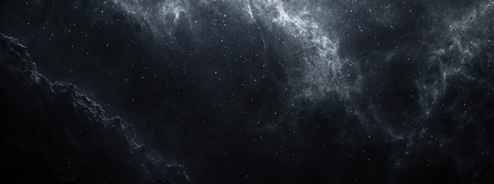 Deep space nebula, dark and swirling - Powered by Adobe