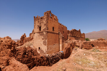 Scenic views of Telouet Kasbah near Marrakech, west Morocco