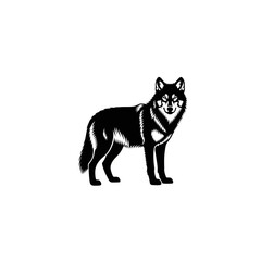 Fototapeta premium High-Contrast Black Silhouettes of Animals and Insects on Clean White Background – Vector Illustration