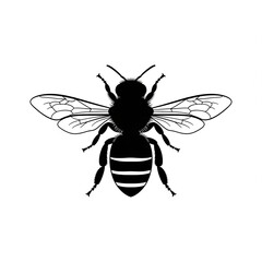 High-Contrast Black Silhouettes of Animals and Insects on Clean White Background &ndash; Vector Illustration