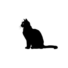 Obraz premium High-Contrast Black Silhouettes of Animals and Insects on Clean White Background – Vector Illustration
