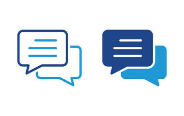 chat icon, bubble message icon	