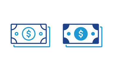 dollar money icon, money sign vector	