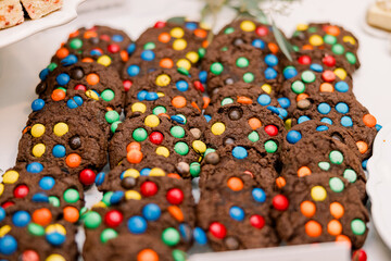 chocolate and m&m cookies