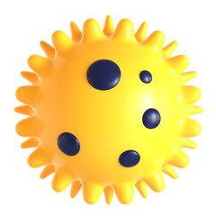 bacteria biology 3d icon illustration