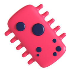 bacteria biology 3d icon illustration