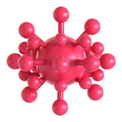 bacteria biology 3d icon illustration