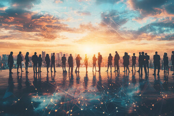 Group of multinational people and communication concept, for banners or advertisements