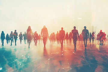 Group of multinational people and communication concept, for banners or advertisements