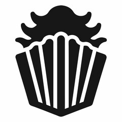 popcorn in a white box