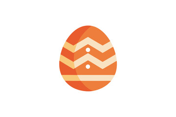 Minimalist Easter Eggs with Modern Geometric Patterns on White Background