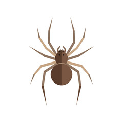 Obraz premium Geometric spider illustration with simplistic design and detailed features