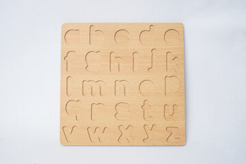 Wooden alphabet toy for kids