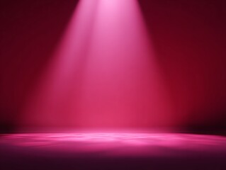 Pink Spotlight on Dark Pink Surface