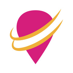 logo location for map marker, logo design inspirations