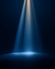 Two Light Beams on Blue Surface