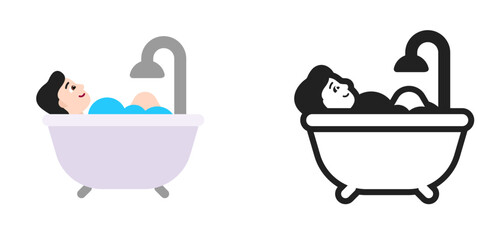 Person in Bathtub Pale