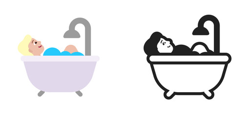 Person in Bathtub Light