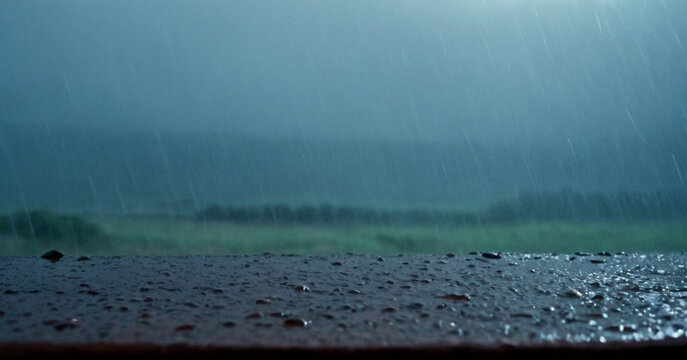 rain on the road - Powered by Adobe